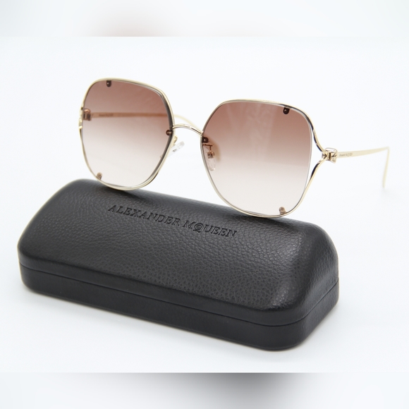 Alexander McQueen Accessories - NEW ALEXANDER MCQUEEN AM0366S 002 UNISEX SUNGLASSES ALEXANDER MCQUEEN AM0366S